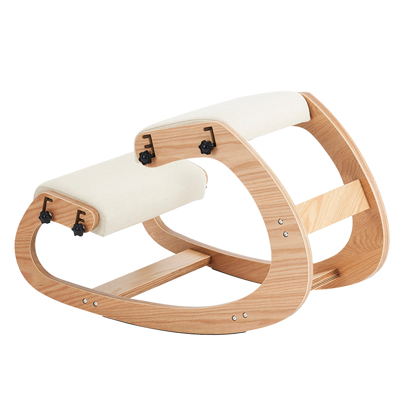 Béžová čalúnená kancelárska stolička na kolená (Y-C33)