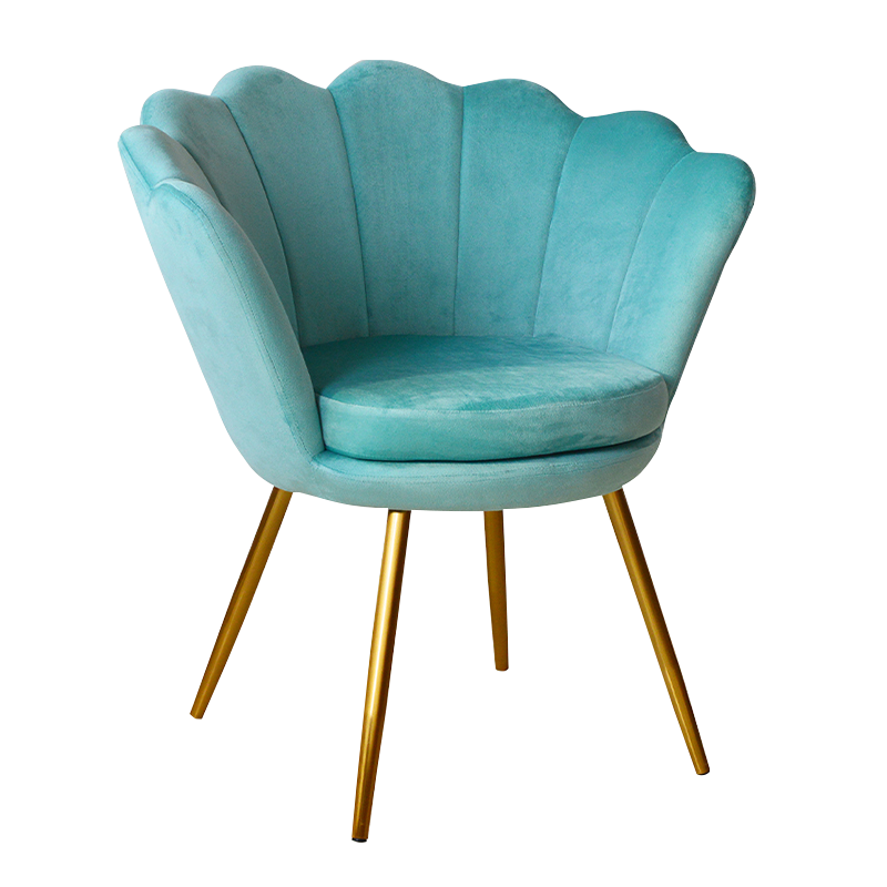 Akcentové kreslo Velvet Flowerpot pre voľný čas (X-5110)