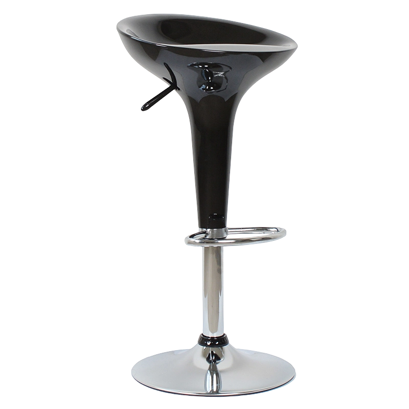 Čierna ABS plastová otočná barová stolička (GY-901)